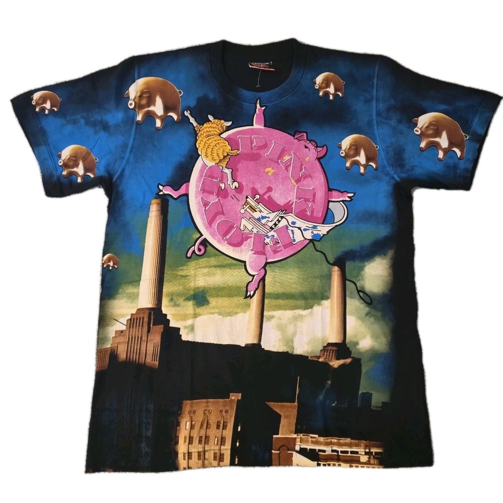 Pink Floyd Animals Concert Band T-shirt Size Large AOP All Over Print The Roxx